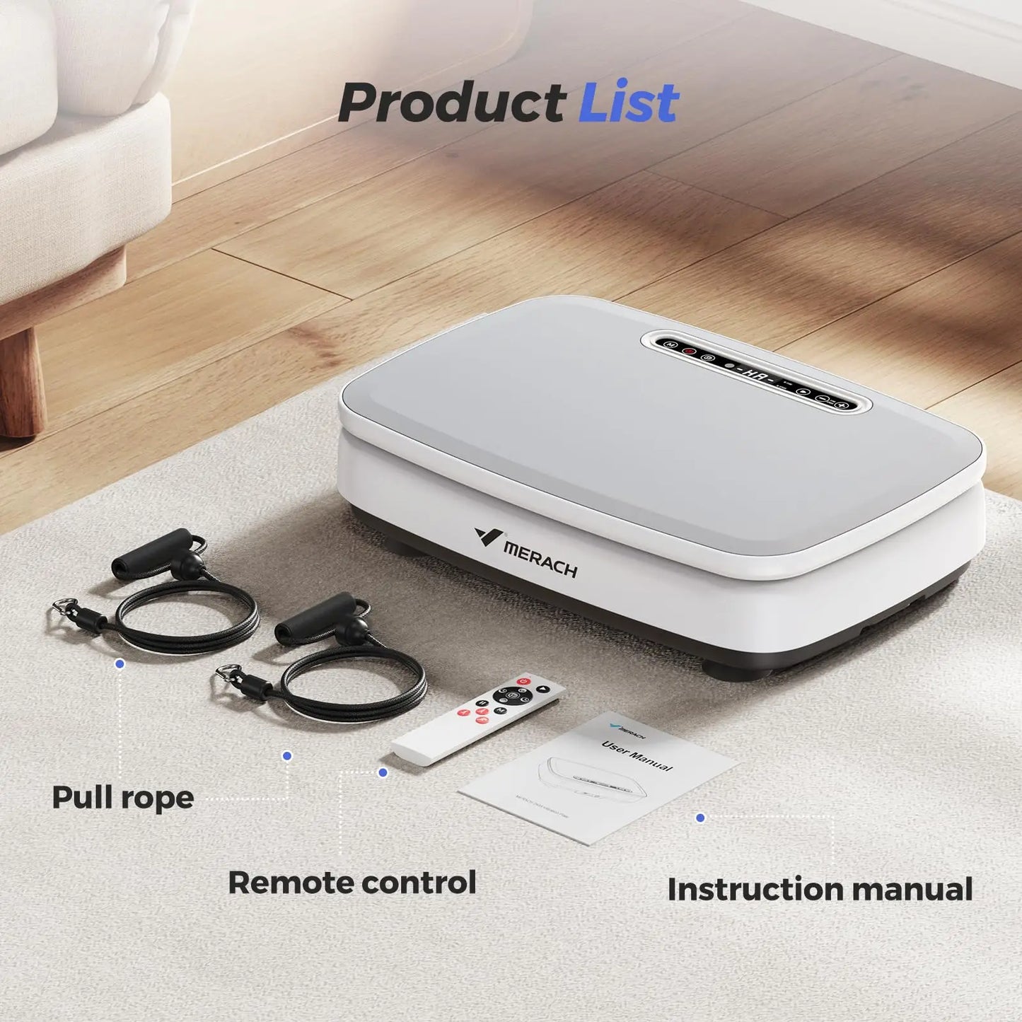 Merach Whole Body Vibration Plate Fitness Exercise Machine