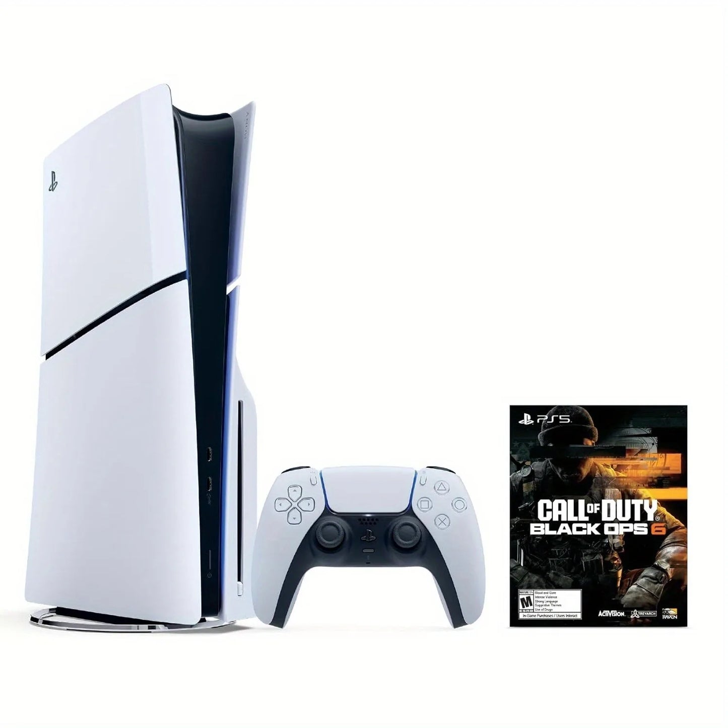 Sony PS5 Slim Disc Edition Console Bundle Black Ops 6