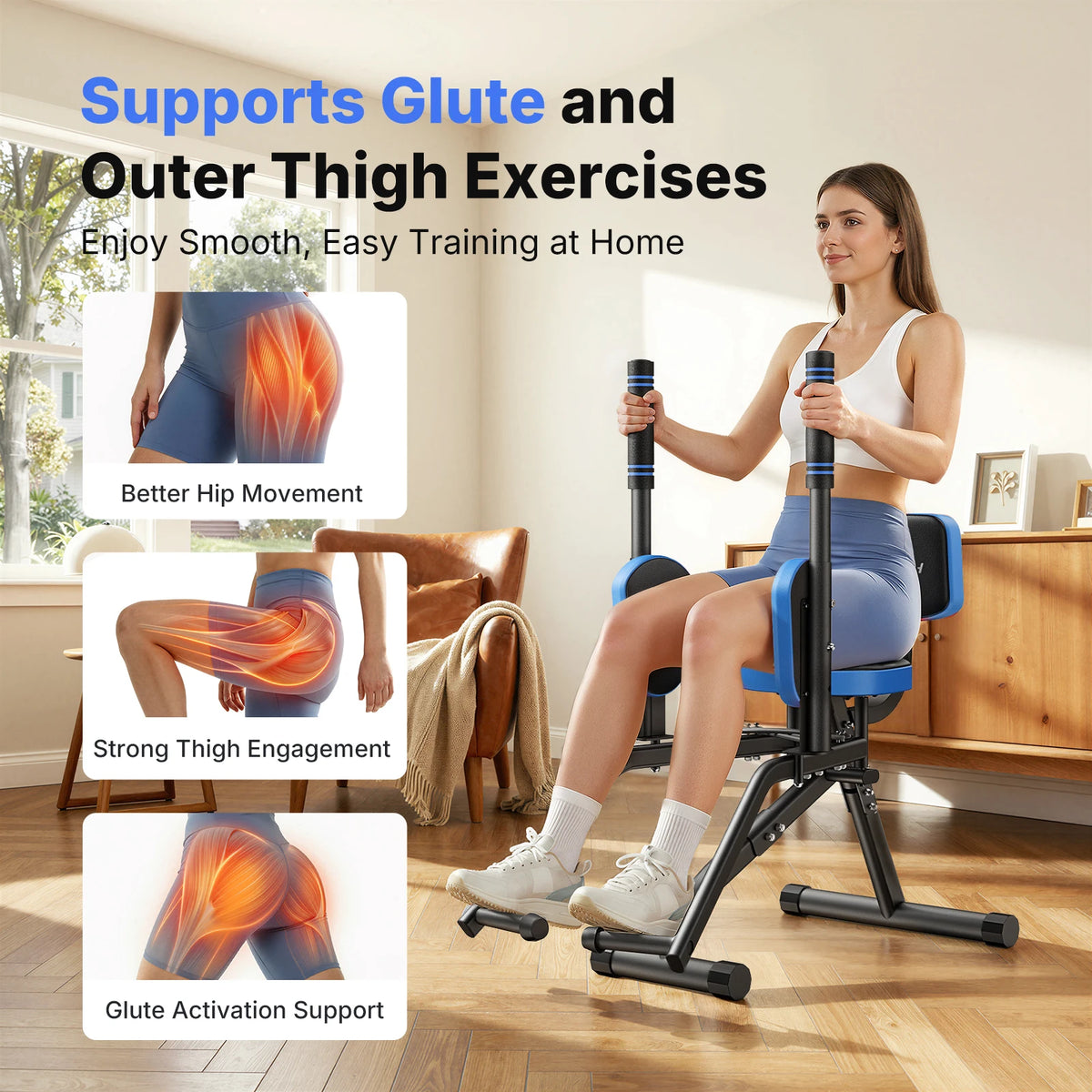 MERACH Hip Abductor Trainer for Glute and Inner Thigh Workouts