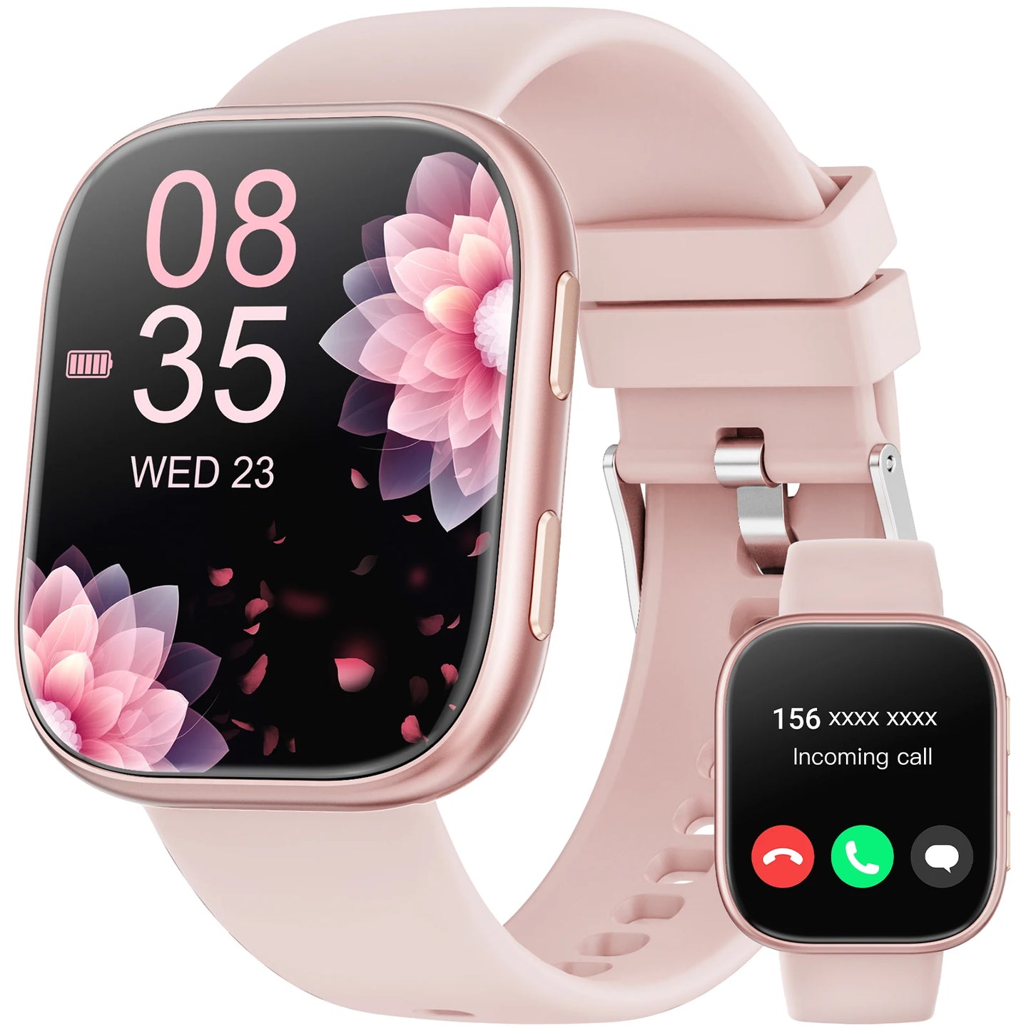 Smart Fitness Watch Bluetooth Call 100 Plus Sports Modes HeartRate