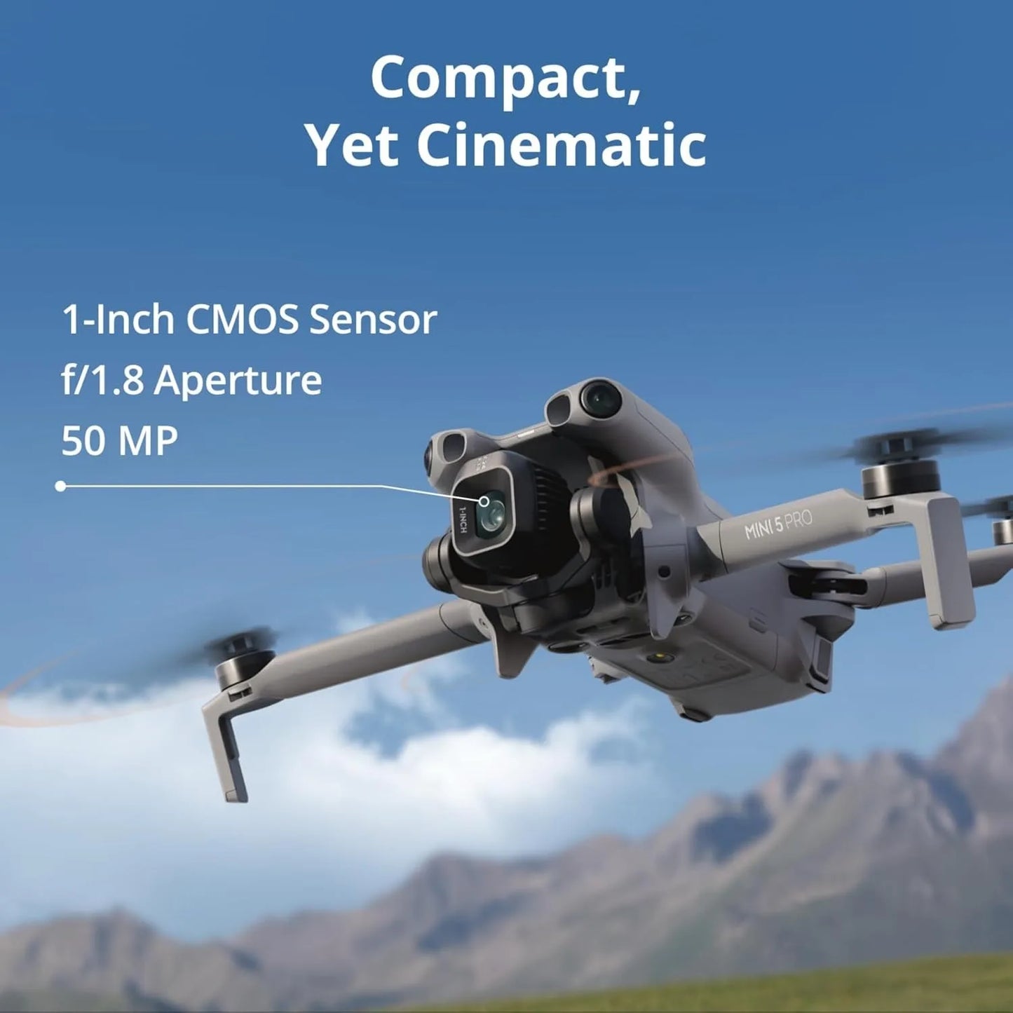 DJI Mini 5 Pro Drone For Creators With 4K 1 Inch CMOS Camera Omnidirectional Sensing Smart Tracking RC 2 Included
