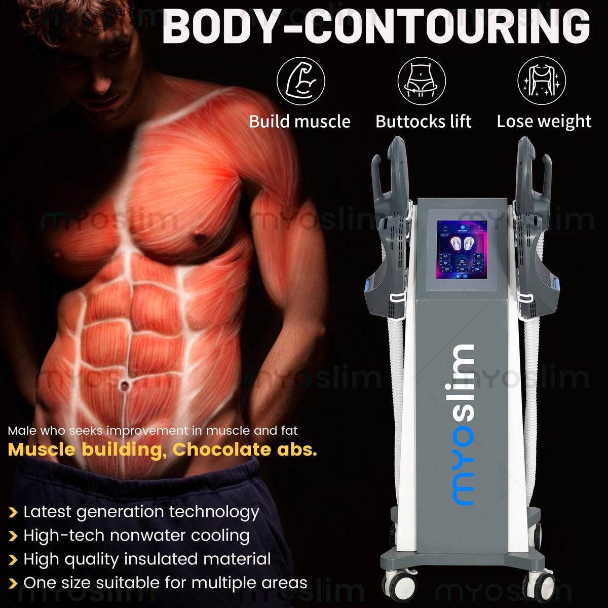 Myoslim RF NEO Slimming Machine EMS Body Sculpting Fat Burning EMSSLIM Nova Weight Loss Electromagnetic Muscle