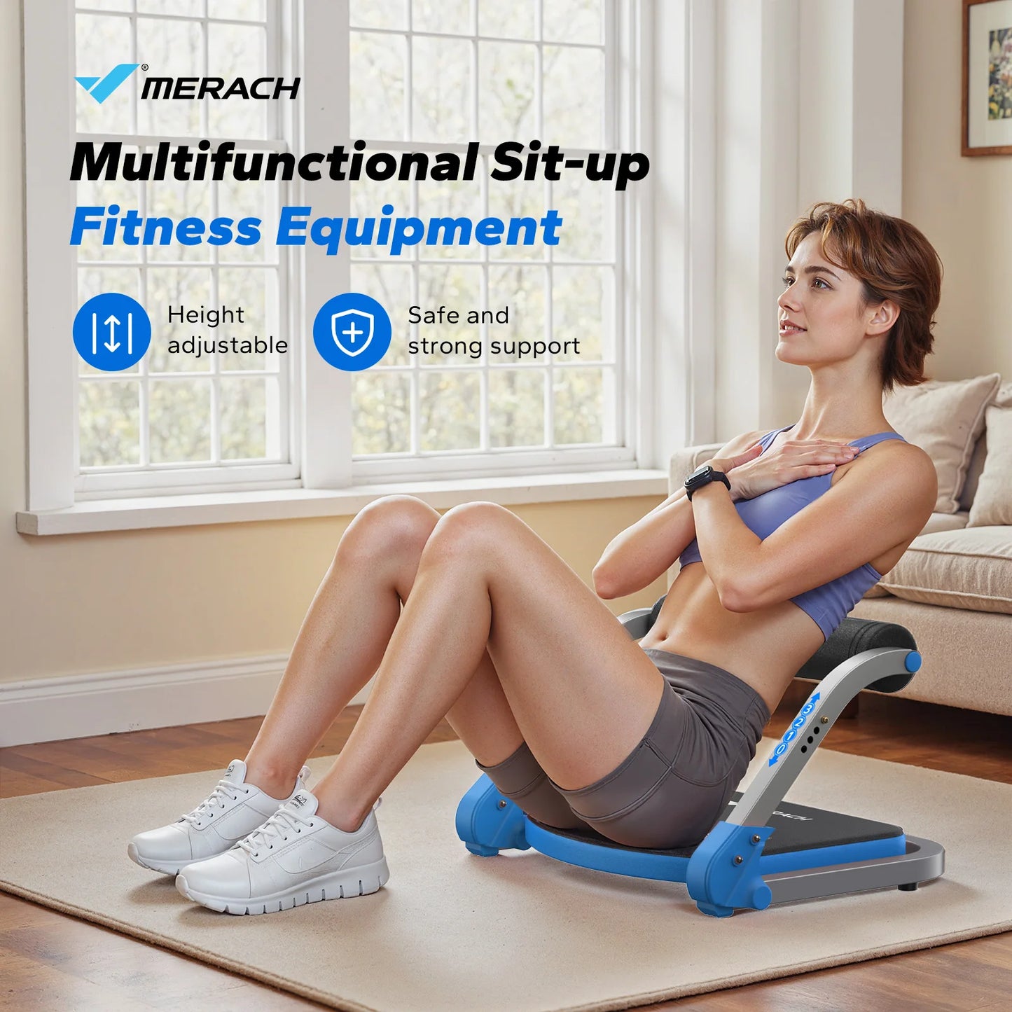 Merach Automatic Rebound Ab Crunch Machine For Core Workout
