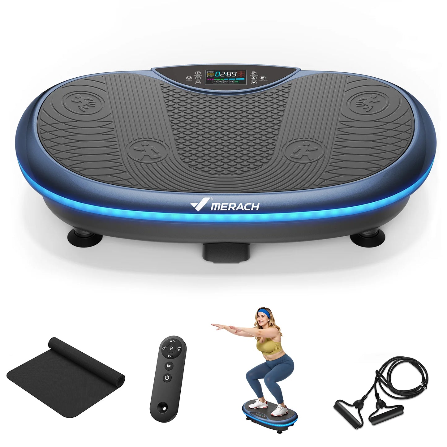 Merach 4D Vibration Plate Exercise Machine For Full Body Workout