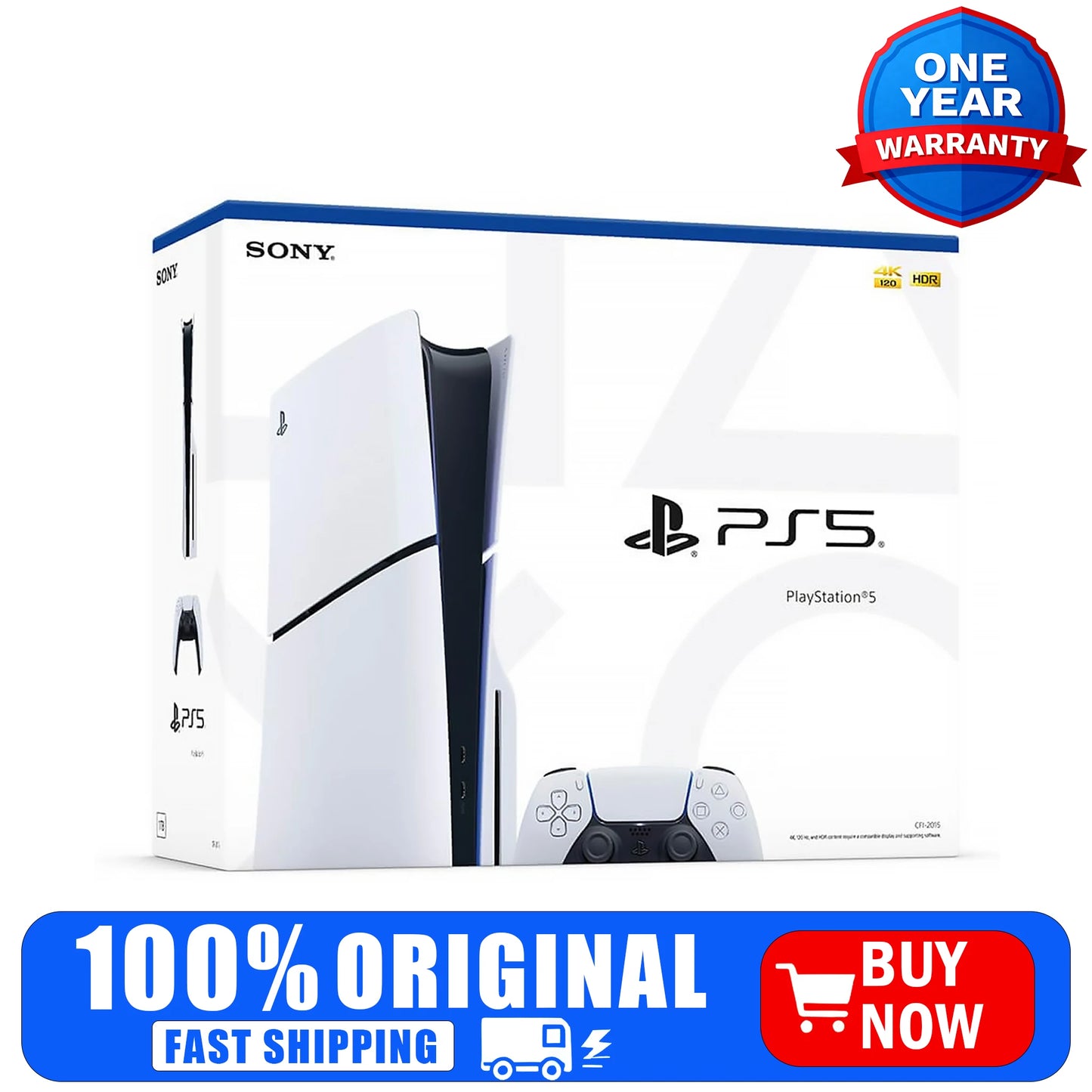 Sony PlayStation 5 Slim Gaming Console With Ultra Fast SSD