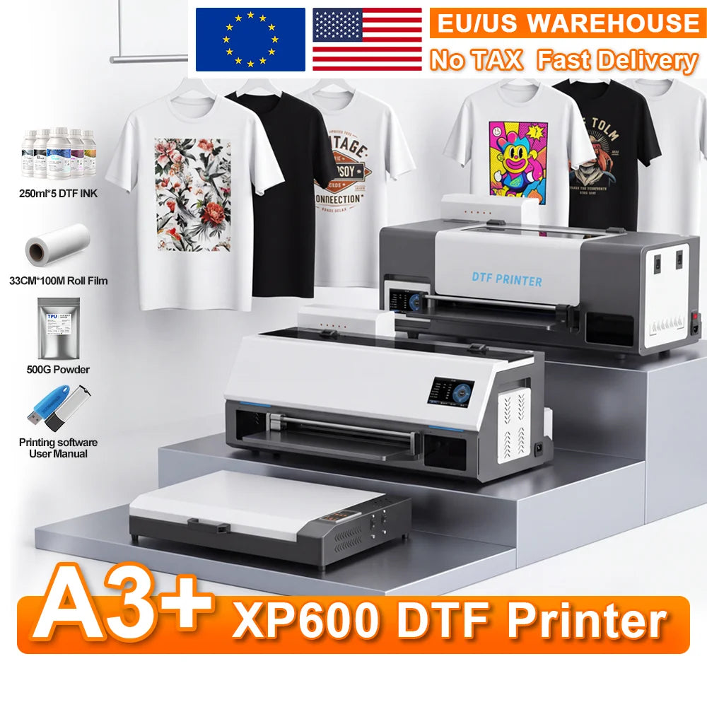 XP600 DTF Printer For Apparel And Textile Transfers