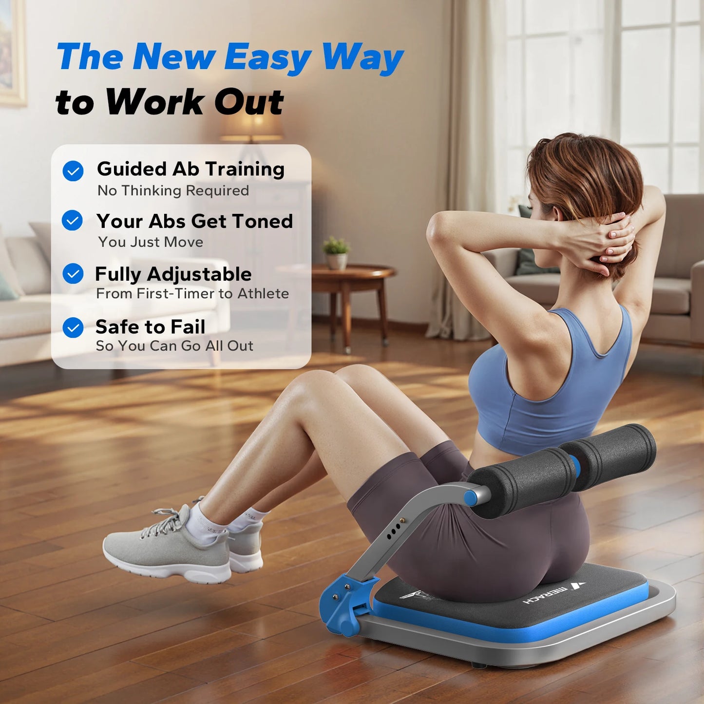 Merach Automatic Rebound Ab Crunch Machine For Core Workout