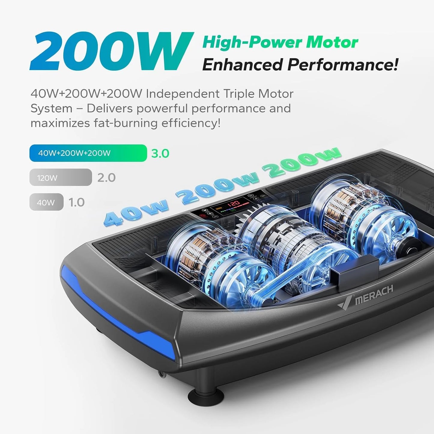 Merach 4D Vibration Plate Exercise Machine For Full Body Workout