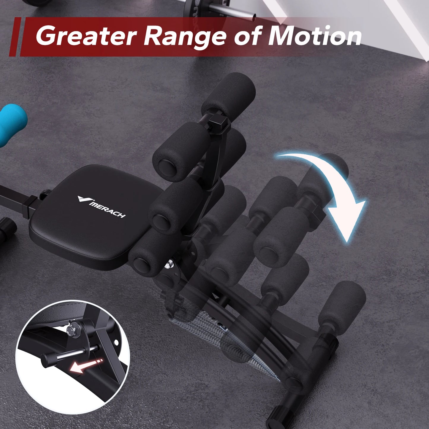 Merach Adjustable Ab Trainer Bench For Home Workout