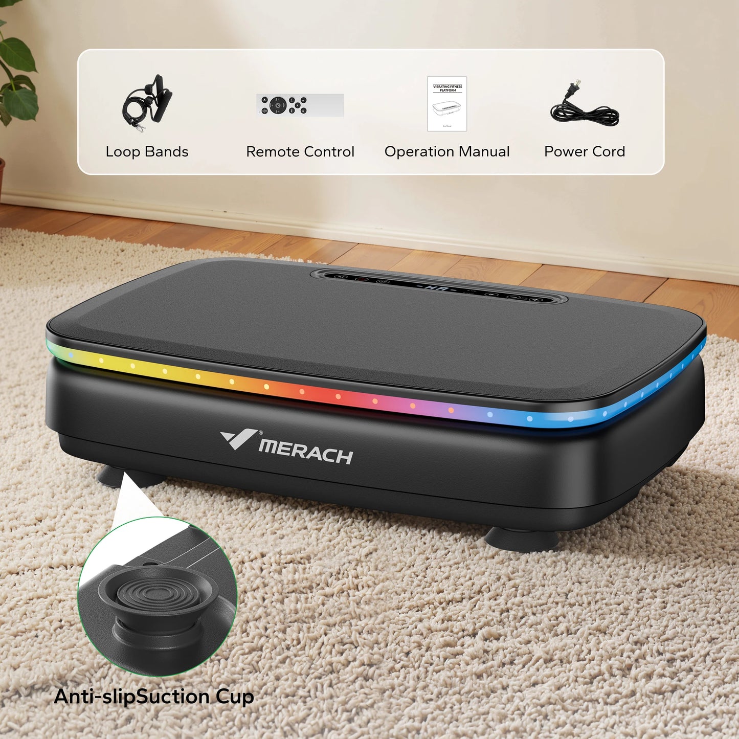 Merach Whole Body Vibration Plate Fitness Exercise Machine