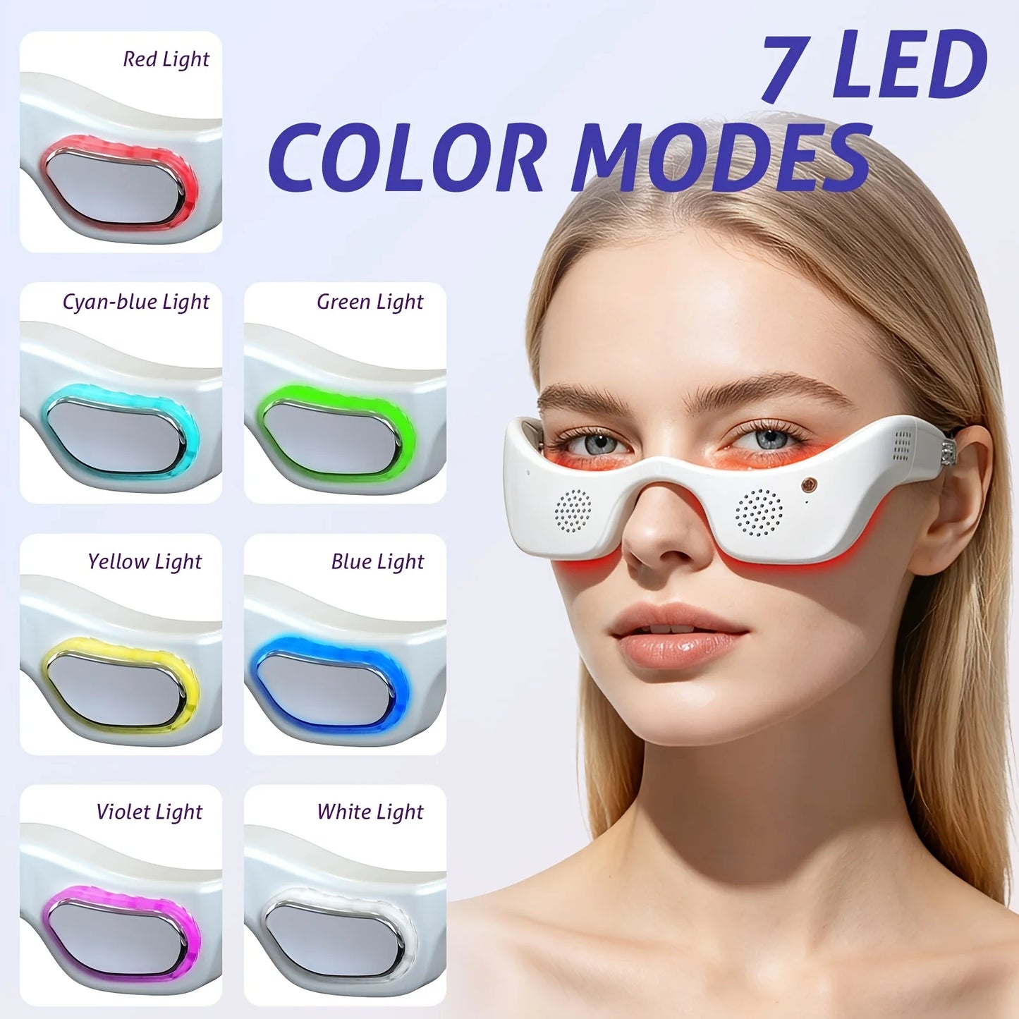 Jitesy LED Eye Massager With Hot Cold Therapy And Phototherapy