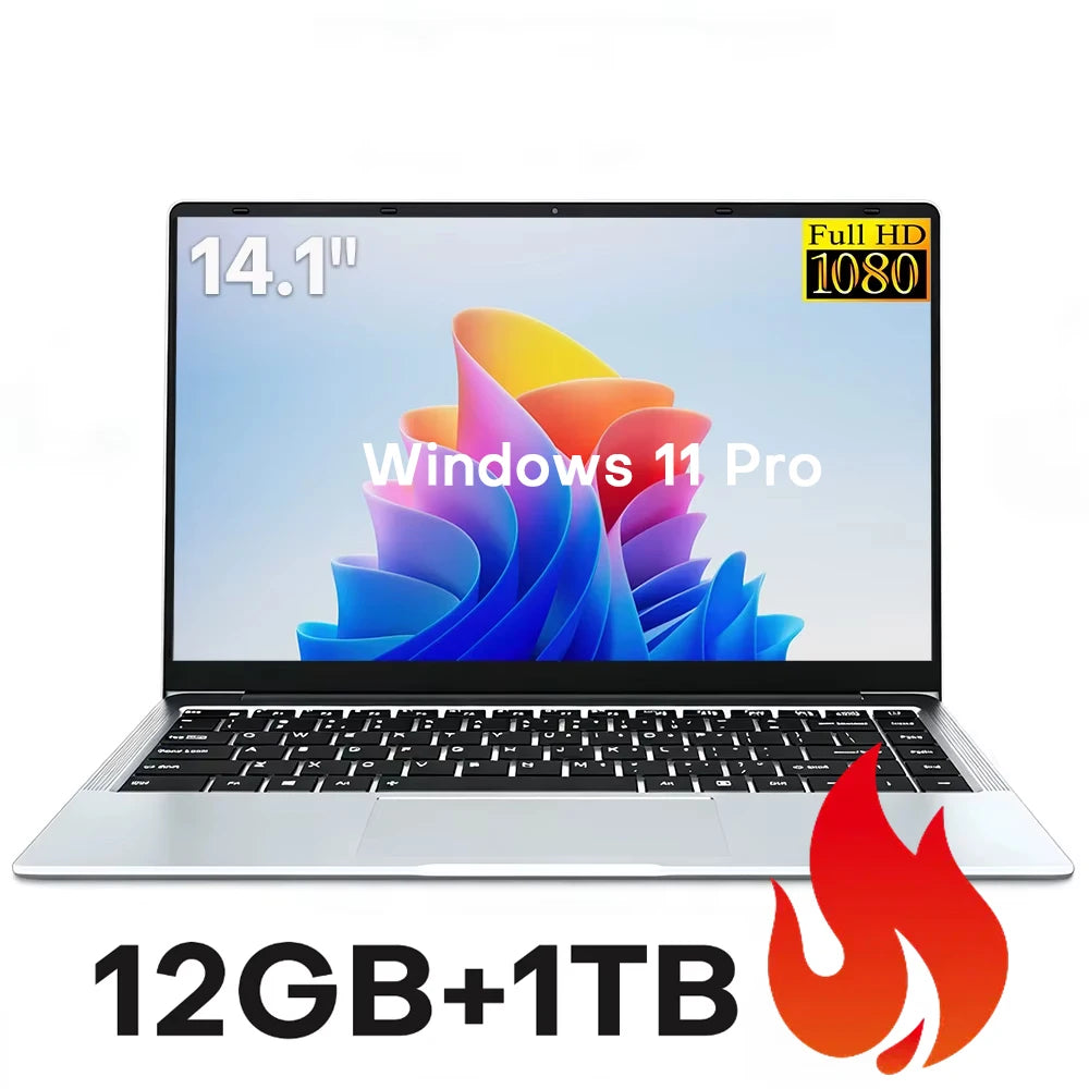 Xia Man Intel Atom E3950 Laptop Windows 11 Pro 12GB