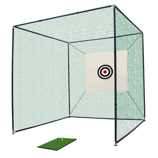 Golf Practice Net Cage With Metal Frame Indoor Outdoor Training