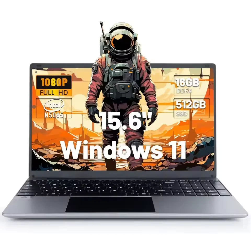 AEEZO-US Windows 11 Laptop Intel Celeron N5095 16GB RAM 512GB