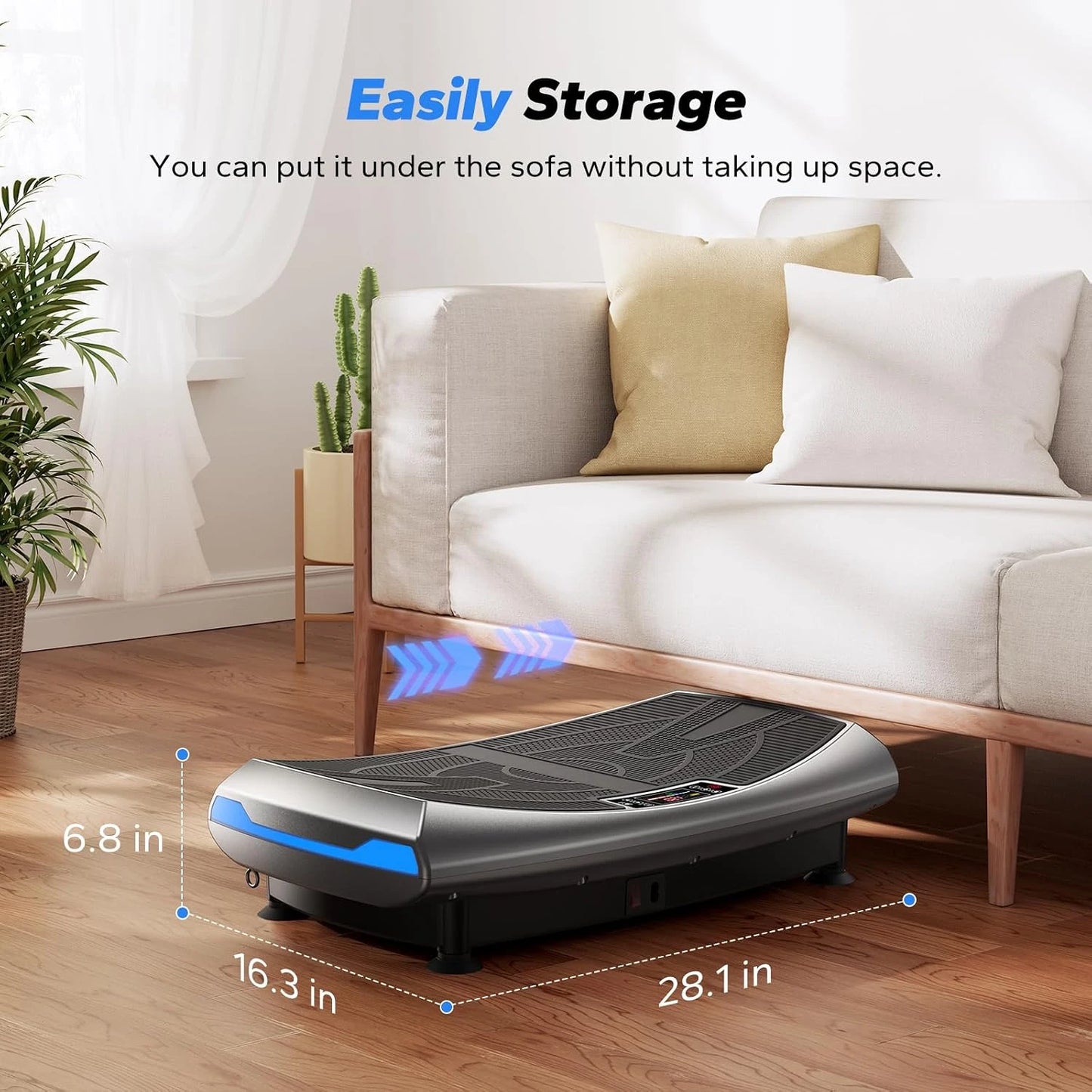 Merach 4D Vibration Plate Exercise Machine For Full Body Workout