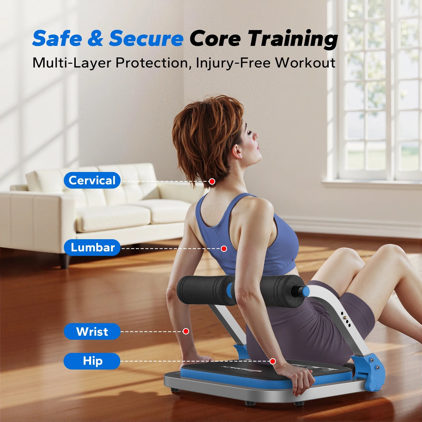 Merach Automatic Rebound Ab Crunch Machine For Core Workout