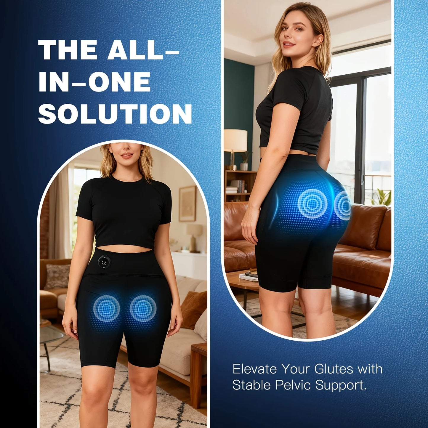 Jitesy EMS Glute Lift Massage Pants With 4D Microcurrent Muscle Stimulation