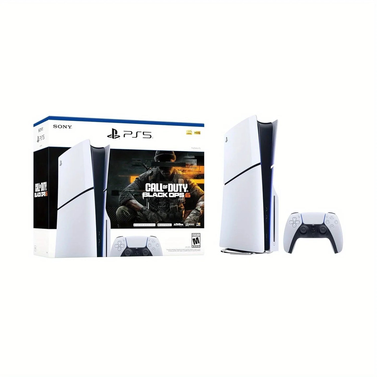 Sony PS5 Slim Disc Edition Console Bundle Black Ops 6
