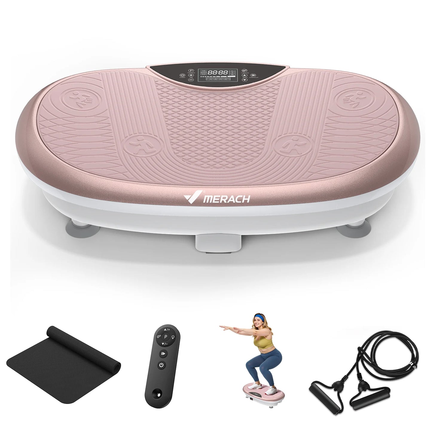 Merach 4D Vibration Plate Exercise Machine For Full Body Workout