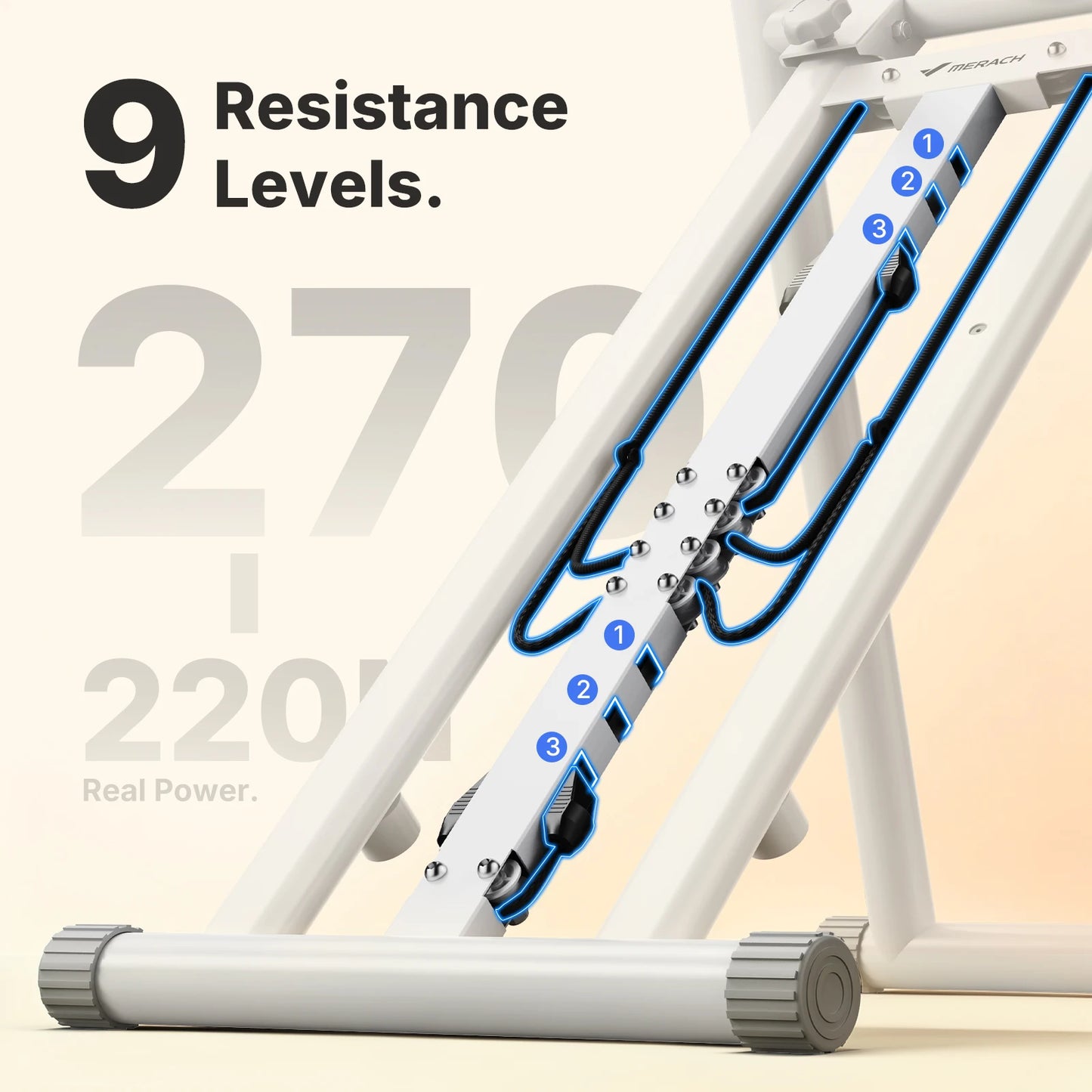 Merach Foldable Stair Stepper And Vertical Climber With Adjustable Resistance