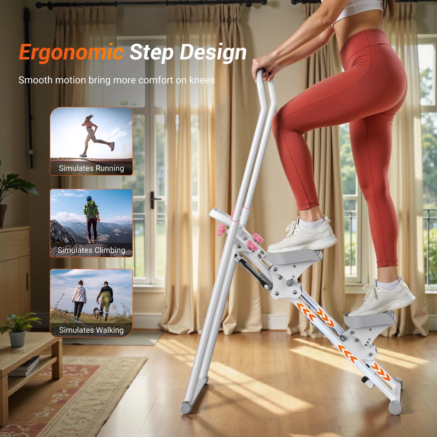 Merach Compact Folding Stair Stepper For Full Body Training