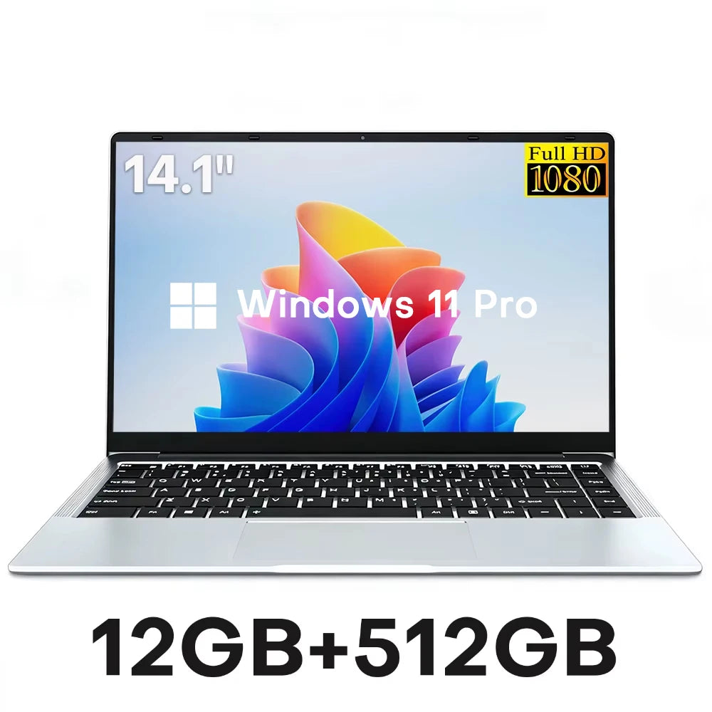 Xia Man Intel Atom E3950 Laptop Windows 11 Pro 12GB