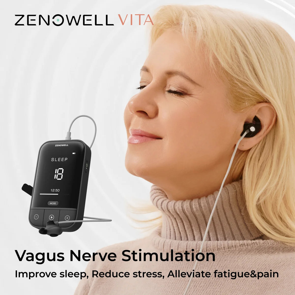 ZENOWELL Vita Vagus Nerve Stimulation For Deep Sleep And Anxiety