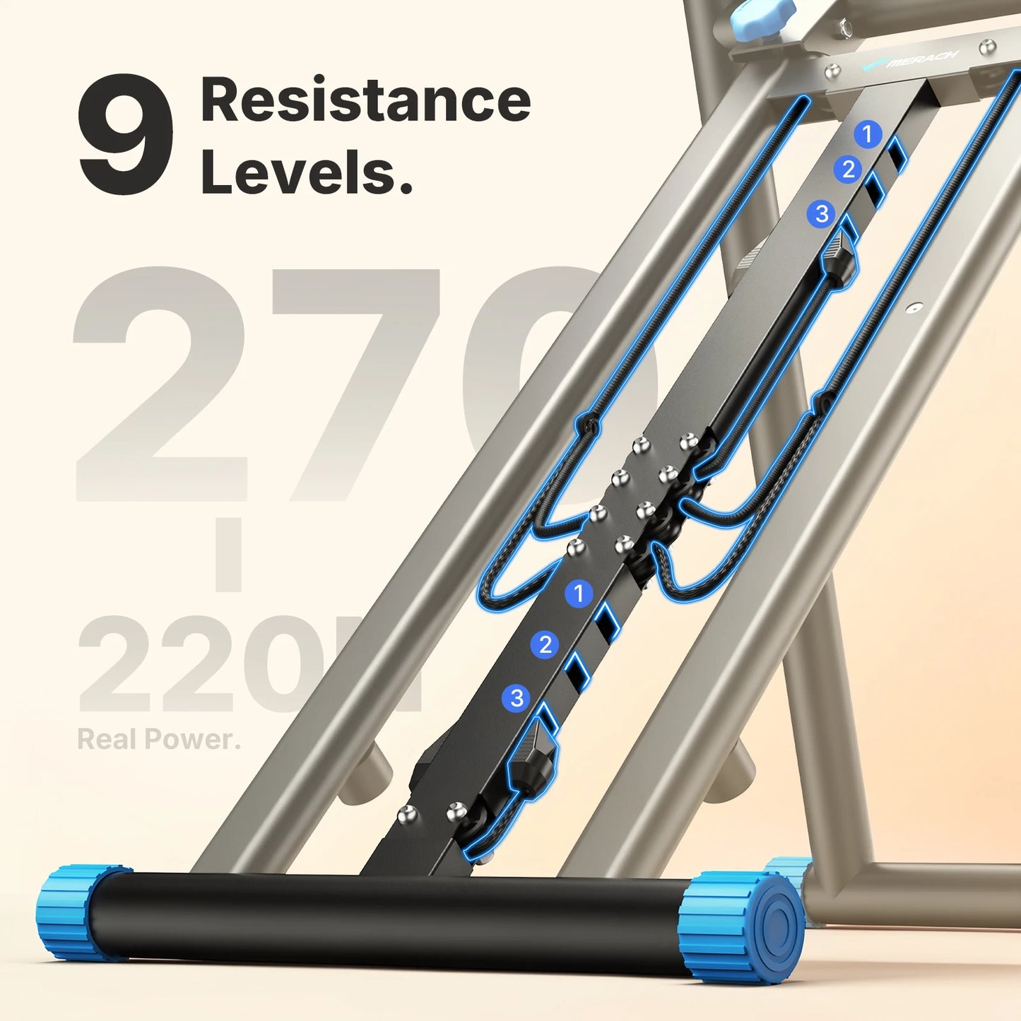 Merach Foldable Adjustable Stair Stepper Full Body Home Workout