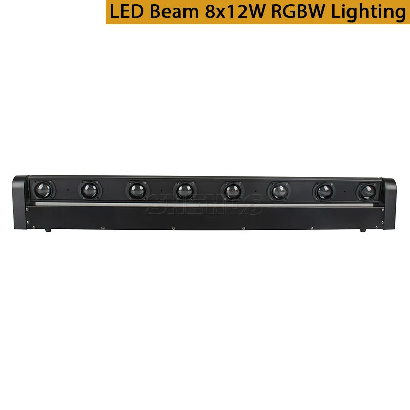 SHEHDS 8x12W Beam Moving Head RGBW DMX Stage Light