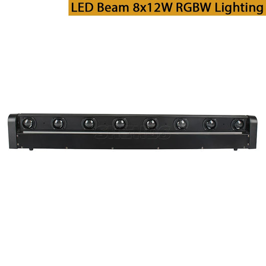 SHEHDS 8x12W Beam Moving Head RGBW DMX Stage Light