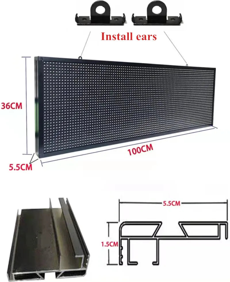 Outdoor LED Electric Message Board With Moving Text Display