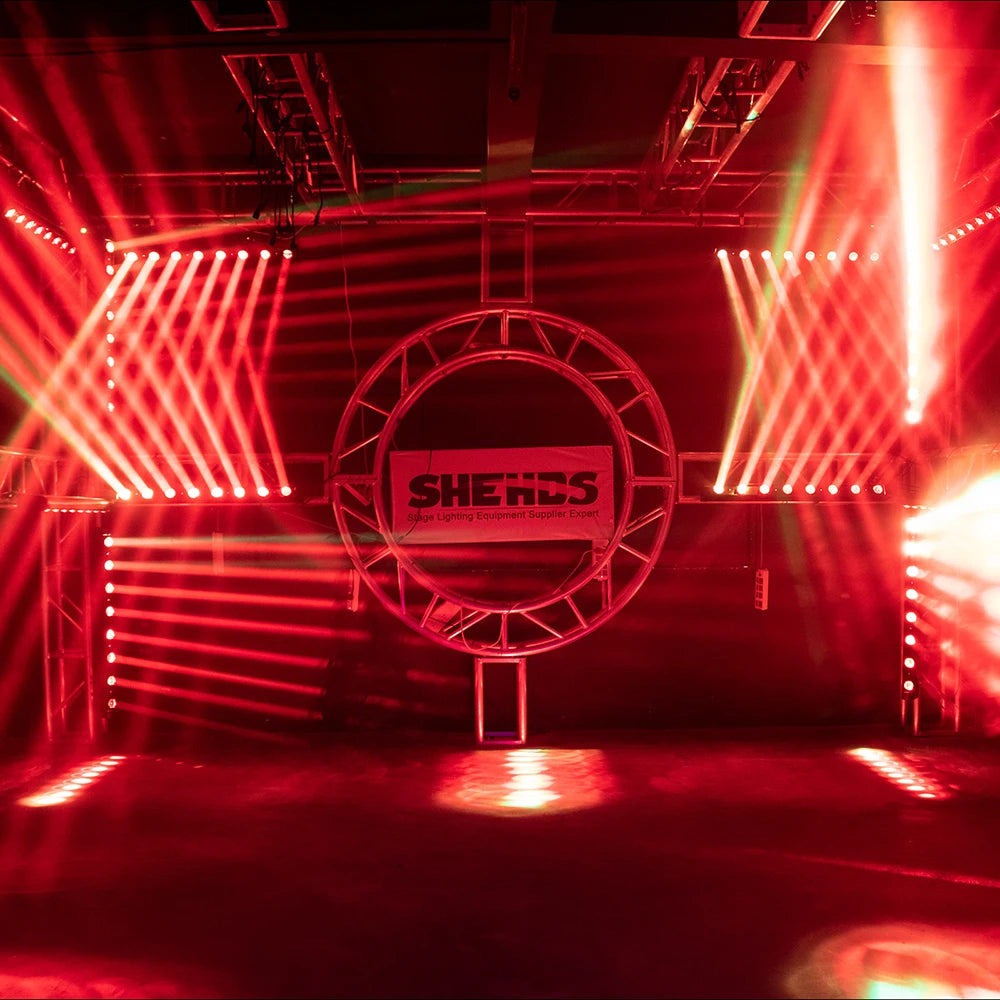 SHEHDS 8x12W Beam Moving Head RGBW DMX Stage Light
