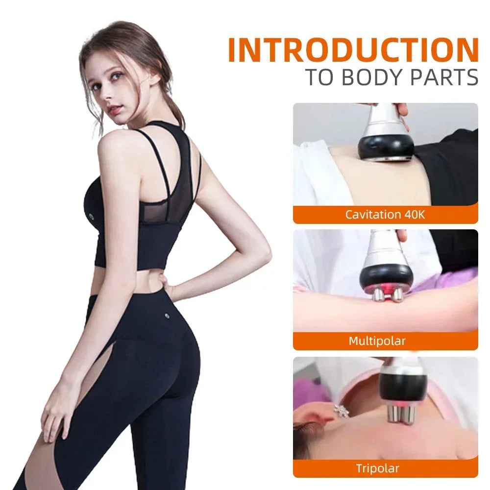 Moonic Beauty 3in1 Slimming Massage Cavitation Machine Facial Tightening Tool