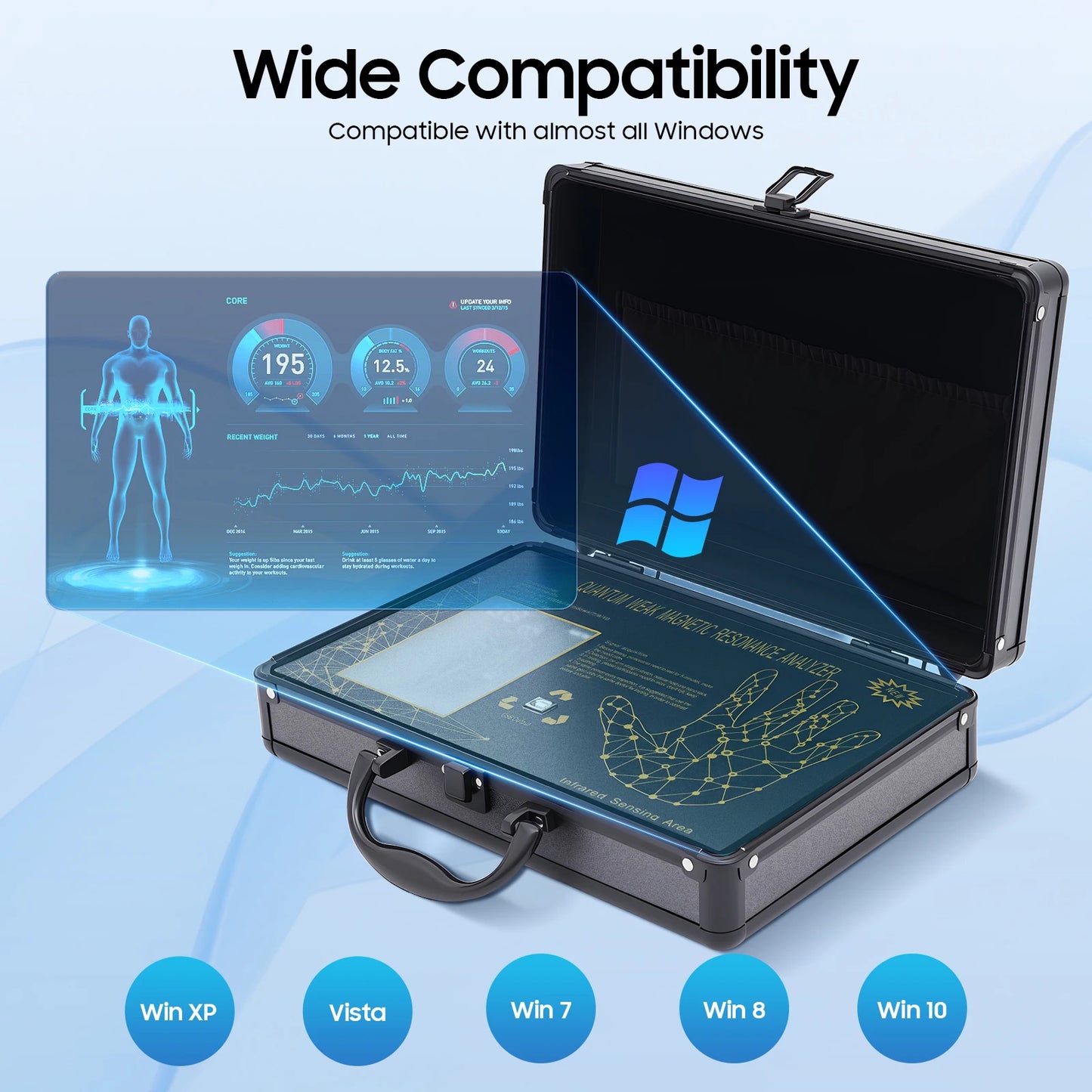 Bymaocar Quantum Magnetic Body Scanner Health Analyzer