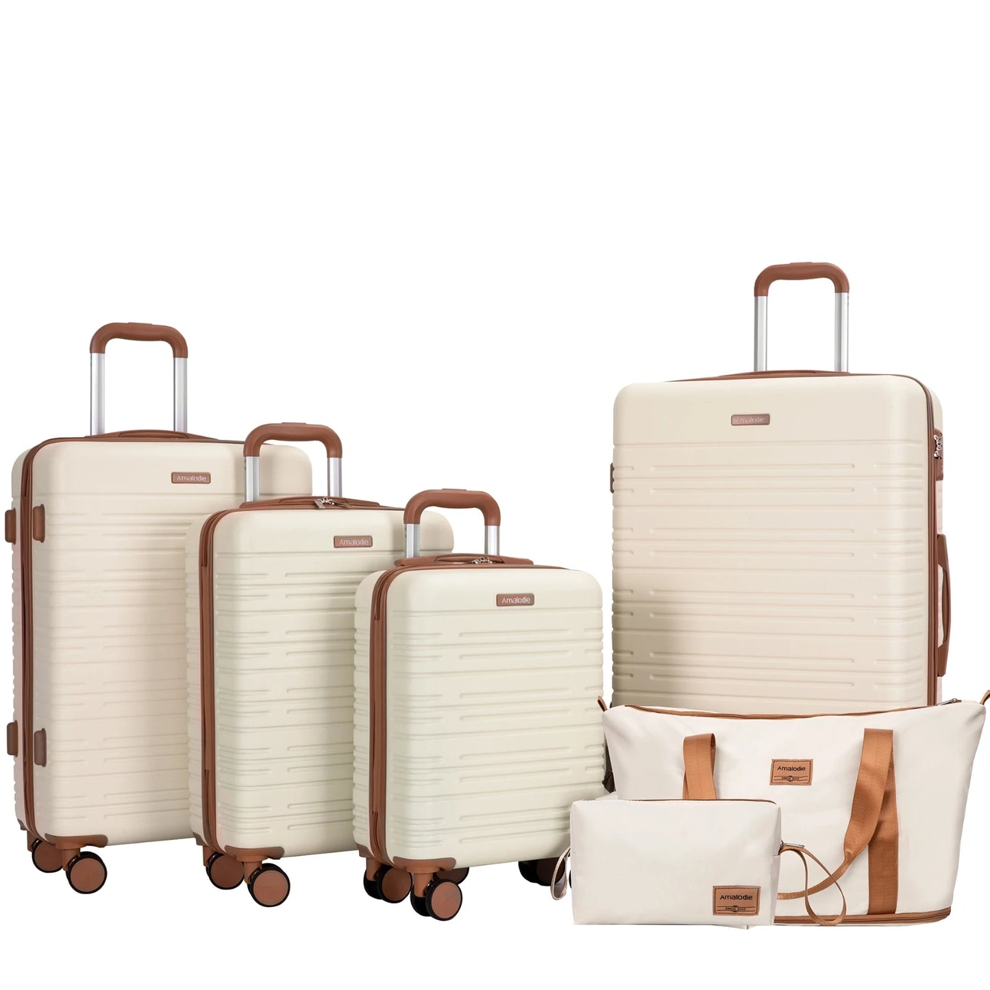 TRIPCOMP Luggage Set With Double Spinner Wheels And TSA Lock