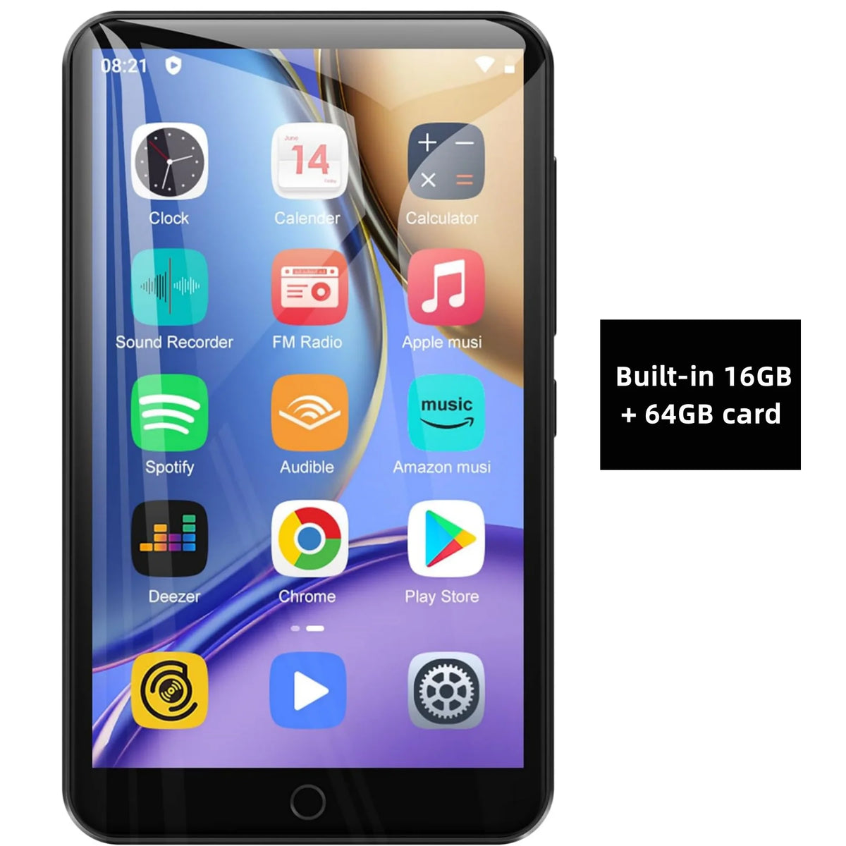 Android 9.0 Oilsky M303pro MP3 Player  with Bluetooth and WiFi, 4.0-inch with speakers capacity up to 512GB