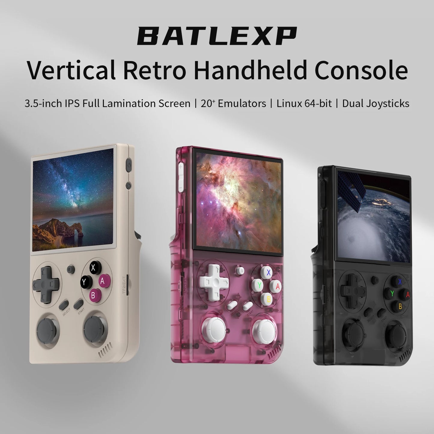 Coopreme G35 Retro Handheld Game Console RK3326 3200mAh Battery