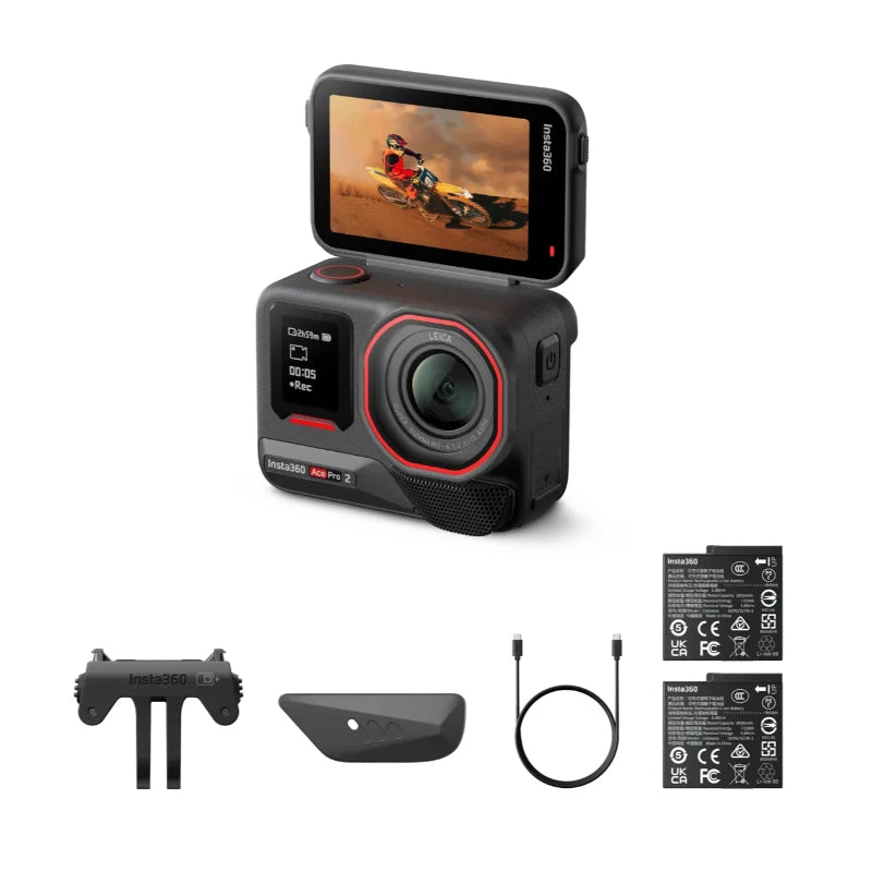 Insta360 Ace Pro 2 8K AI Powered Action Cam Waterproof to 39 ft