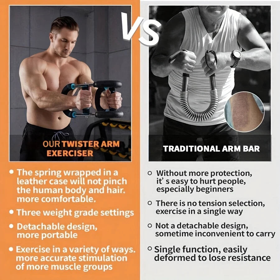 U Shaped Power Twister Bar for Arm and Chest Training