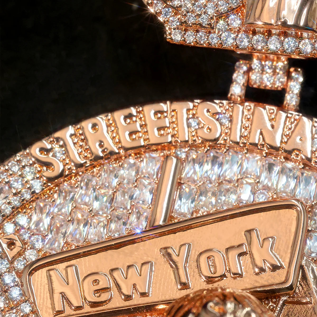 Lyee Cyee 18K Gold Plated Cubic Zirconia Hip Hop Pendant