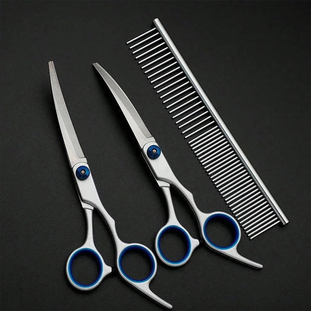 SHUYU 6 Piece Pet Grooming Scissors Set Stainless Steel