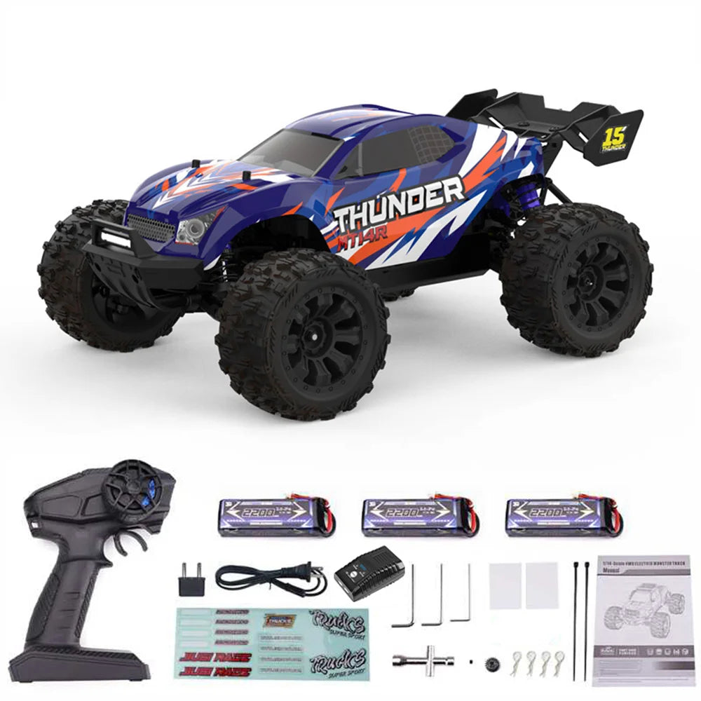 JIUSI RC Truck MT14R PT14R 3600KV 1To14 Scale All Terrain 4x4 High Performance Remote Control Car For RC Enthusiasts