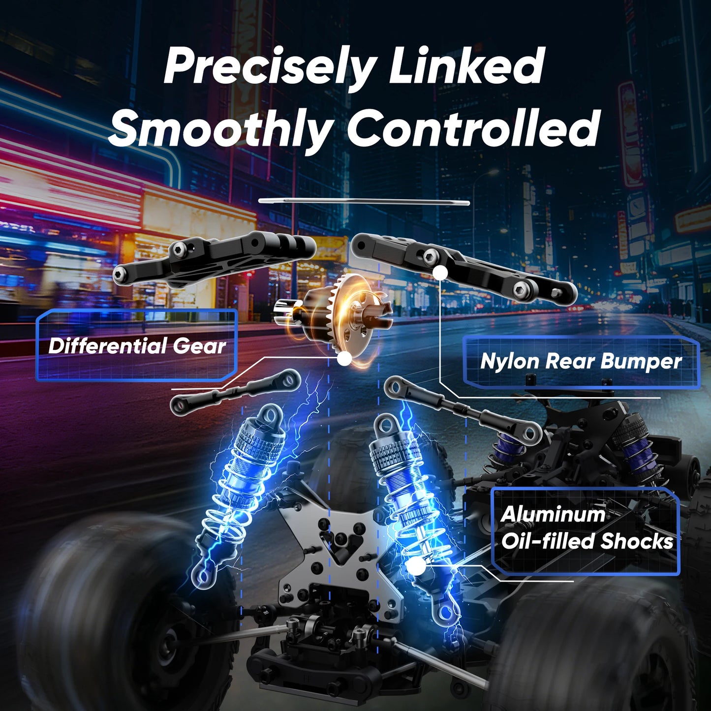 JIUSI RC Truck MT14R PT14R 3600KV 1To14 Scale All Terrain 4x4 High Performance Remote Control Car For RC Enthusiasts