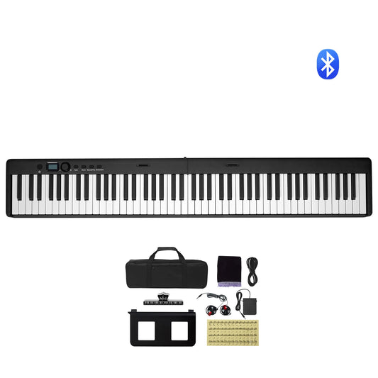 SucceBuy 88 Key Foldable Bluetooth MIDI Piano Keyboard For Beginners