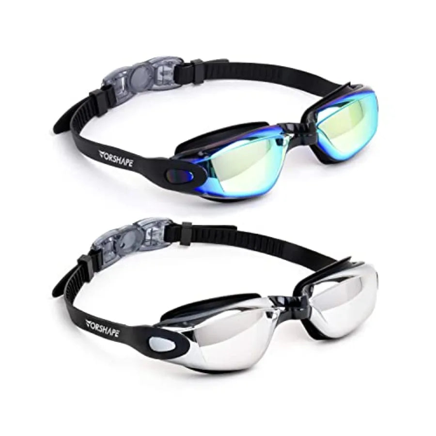 Anti Fog Swimming Goggles 2 Pack No Leaking UV Protection For Men Women Youth Everyday Wear