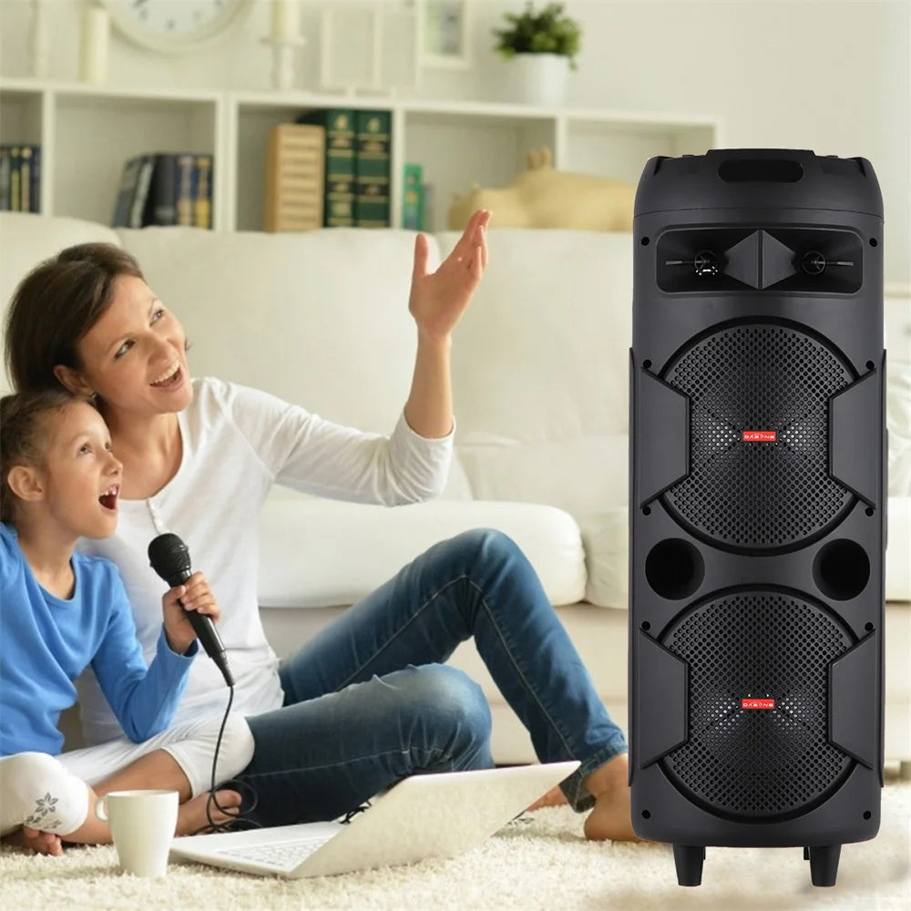 CURUK 6000W Portable Bluetooth Speaker Subwoofer RGB Light