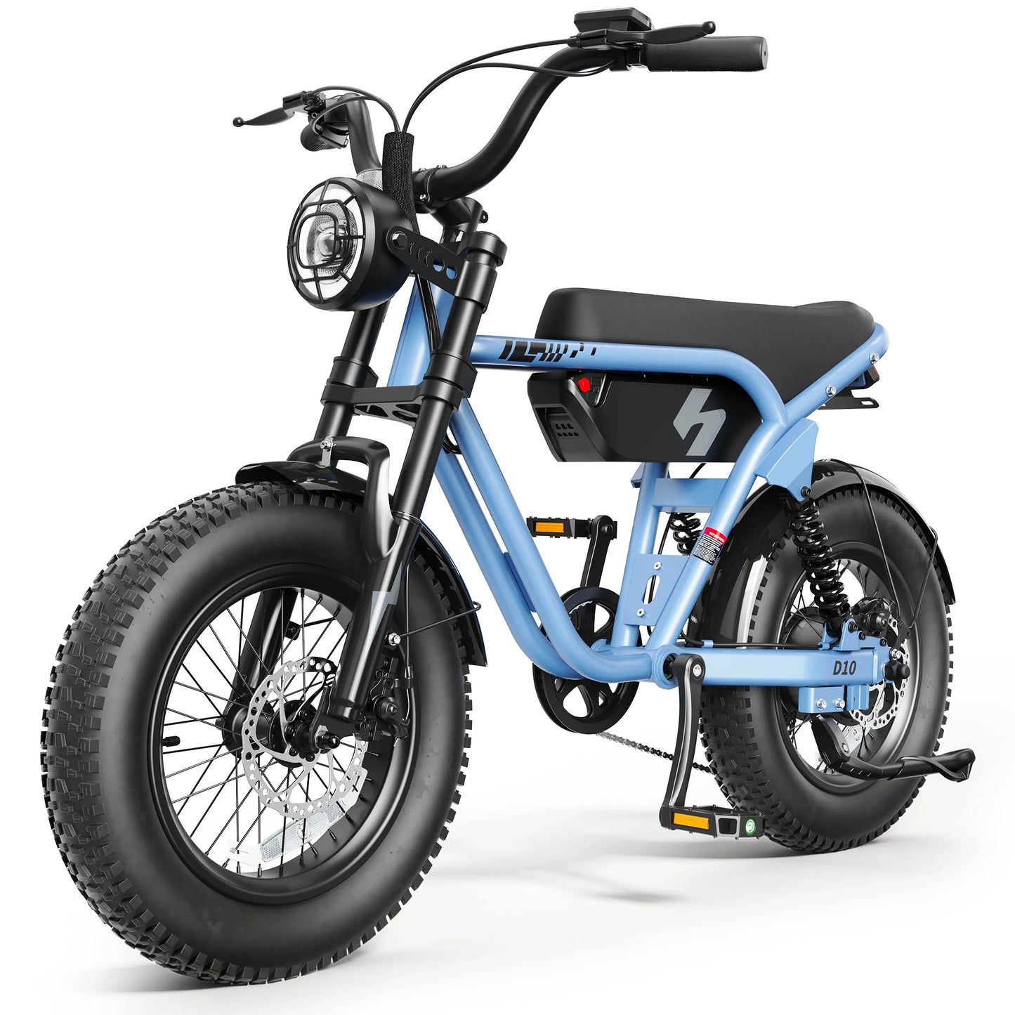 Hopepeak D10 Electric Mountain Bike 1200W Peak Motor 48V 10.4Ah