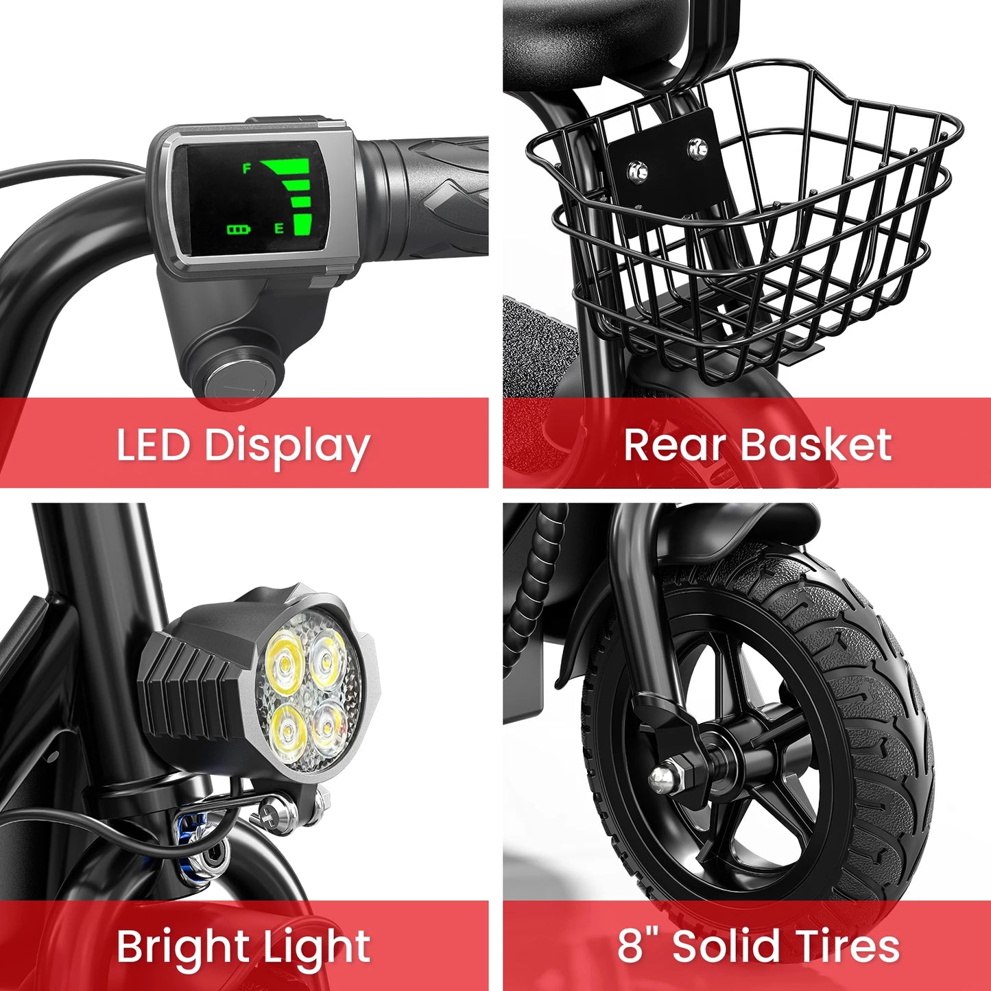 Spacewalk Electric Scooter For Kids With Seat Basket