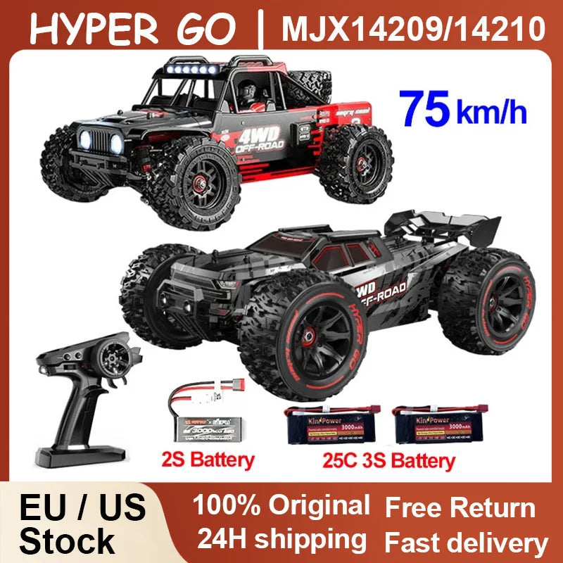Jyscend Brushless RC Car 4WD Off Road Racing Truck 75kmh High Speed Remote Control for RC Hobbyists