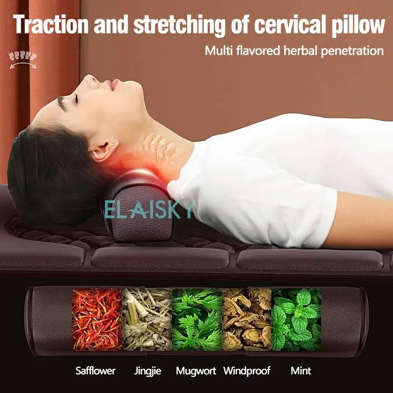 ELAI SKY Electric Massage Mattress Full Body Cushion With Infrared Heating
